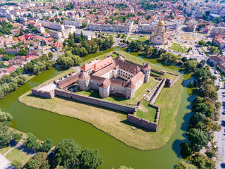 Fagaras Fortress in Transylvania as seen from above
