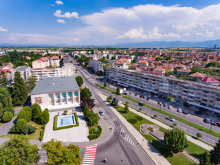 Fototapeta premium Fagaras city in Transylvania Romania