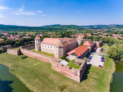 Fagaras medieval fortress in Fagaras Transylvania Romania