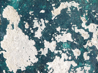 green paint concrete crack texture