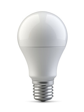 Energy efficiency LED light bulb. Power saving lamp.