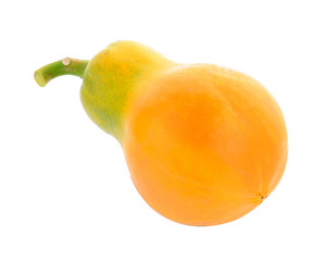 papaya on white background