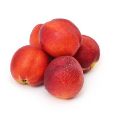 peaches isolated on white background