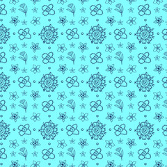 Seamless pattern of flowers