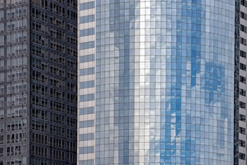 new york manhattan skyscrapers building detail