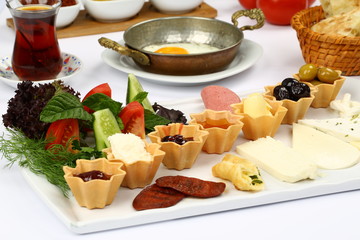 Rich and delicious breakfast table