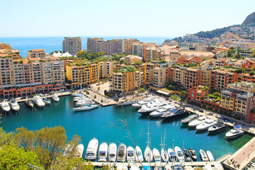 Fontvieille port, Monaco