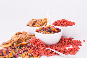 Dried fruits and berries