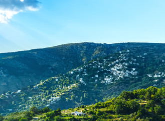 View of the picturesque village of Makrinitsa, pelio, Greece