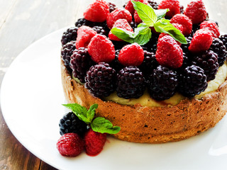 Fresh baked cheesecake