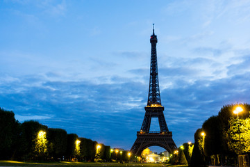 Obraz premium The Eiffel Tower (nickname La dame de fer, the iron lady),The tower has become the most prominent symbol of both Paris and France