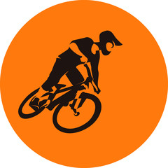 Obraz premium extreme bicycle mtb dirt racer