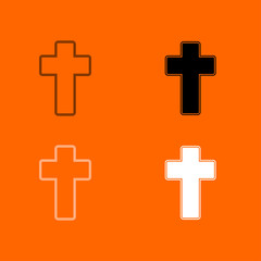 Church cross icon .
