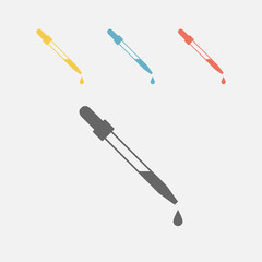 Pipette icon. Vector sign illustration