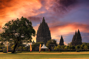 Prambanan Temple Sunset