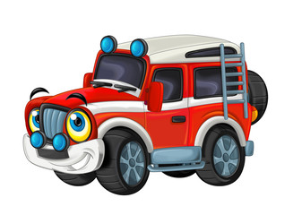 cartoon funny looking off road truck / vehicle 