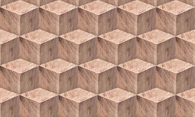 wooden blocks seamless pattern
