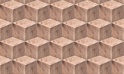 wooden blocks seamless pattern