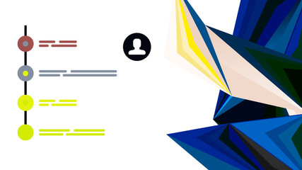 Modern triangle presentation template