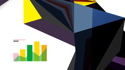 Modern triangle presentation template