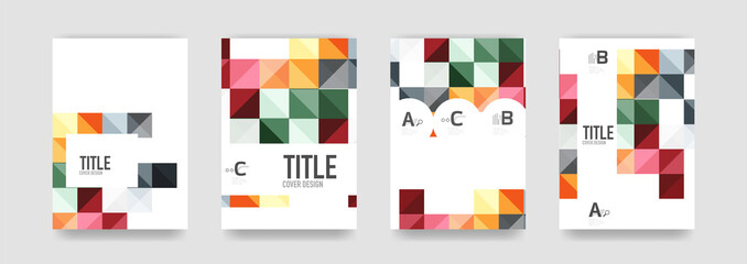 Set of brochure cover templates