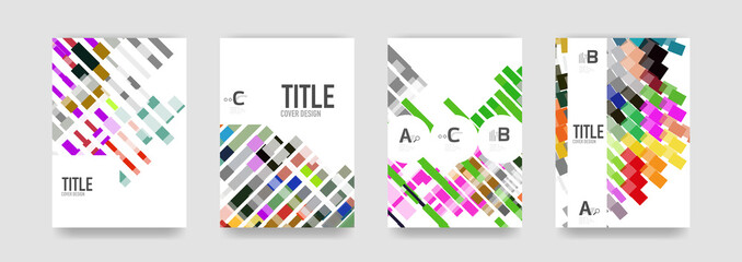 Set of brochure cover templates