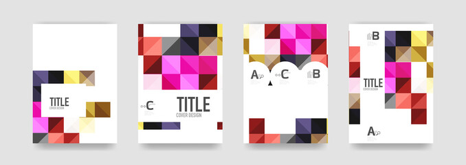 Set of brochure cover templates