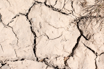 Vertrockneter, ausgelaugter Boden, Dürre