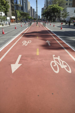 Ciclo via na Paulista S&atilde;o Paulo