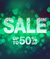 Sale up to 50% off poster