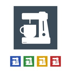 Coffee maker Icon Isolated on White Background.vector illustration icon