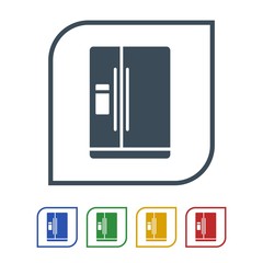 Refrigerator Icon Isolated on White Background.vector illustration icon
