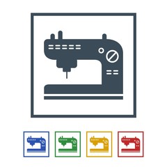 Sewing machine Icon Isolated on White Background.vector illustration icon