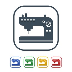 Sewing machine Icon Isolated on White Background.vector illustration icon