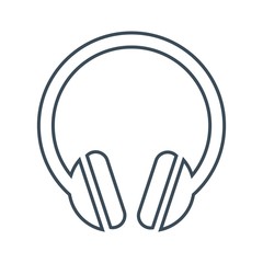 Headphone Icon Isolated on White Background.vector illustration icon