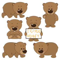 Cute baby bear cartoon