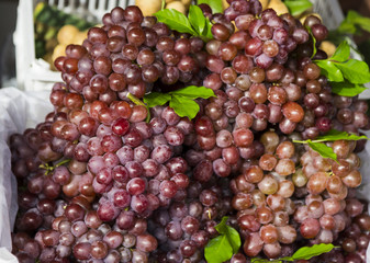 grape in a street market