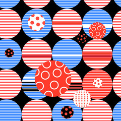 Fototapeta premium Abstract geometric pattern from different circles