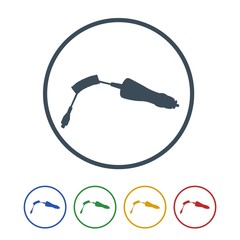 Car charger Icon Isolated on White Background.vector illustration icon