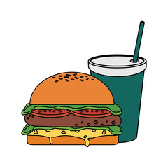 fast food hamburger icon