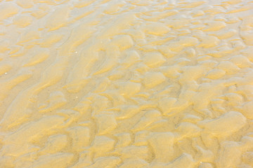 Top view of a sand sea bottom