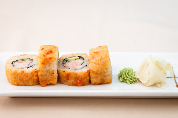 Flying fish roe maki