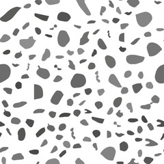 seamless pattern with dots, uneven, irregular circles, spots, vector