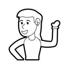 girl doing workout fitness