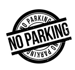 No Parking rubber stamp. Grunge design with dust scratches. Effects can be easily removed for a clean, crisp look. Color is easily changed.