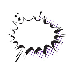 Chat Bubble Icon Pop Art Style Social Media Communication Flat Vector Illustration