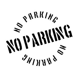 No Parking rubber stamp. Grunge design with dust scratches. Effects can be easily removed for a clean, crisp look. Color is easily changed.