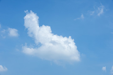 Naklejka na ściany i meble soft white clouds in the blue sky