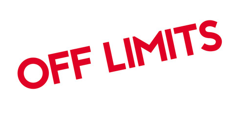 Off Limits rubber stamp. Grunge design with dust scratches. Effects can be easily removed for a clean, crisp look. Color is easily changed.