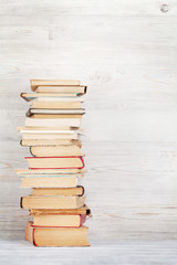 Obraz premium Stack of old books